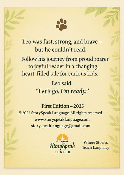 The Lion Who Learned to Read | Inspirational Children’s Book PDF