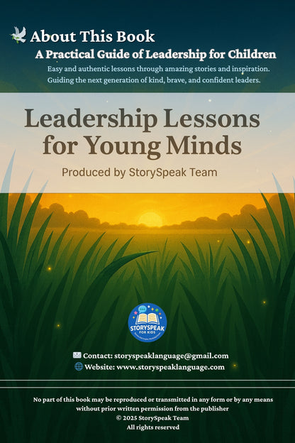 Leadership Lessons for Young Minds – A Practical Guide of Leadership for Children | Inspirational Storybook on Courage & Kindness